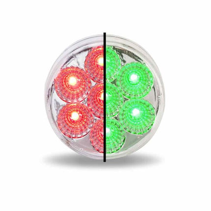 2″ Red Marker to Green Auxiliary Round LED Light – 7 Diodes TLED-2XRG