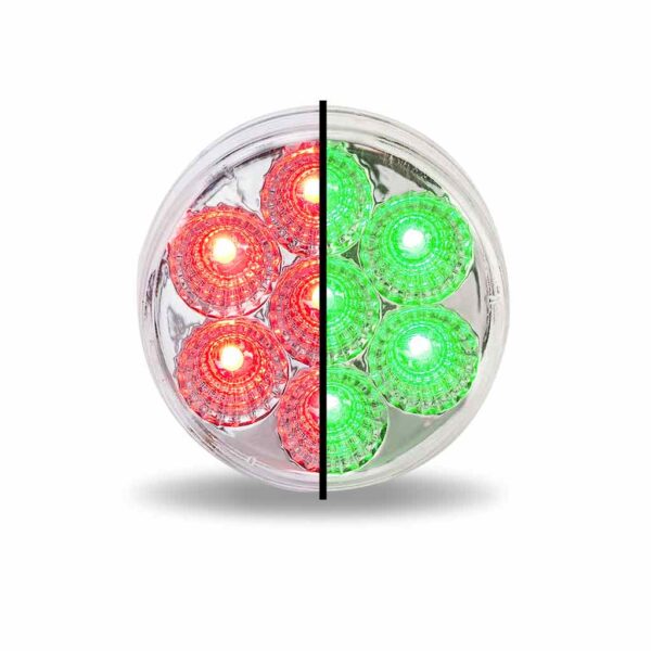 2″ Red Marker to Green Auxiliary Round LED Light – 7 Diodes TLED-2XRG - General Diesel Repair & Chrome