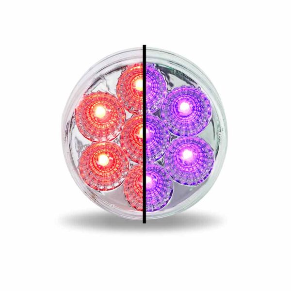 2″ Red Marker to Purple Auxiliary Round LED Light – 7 Diodes TLED-2XRP - General Diesel Repair & Chrome
