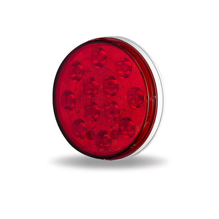 4″ Heated Lens Red Stop, Turn & Tail Round LED Light – 12 Diodes TLED-412HR