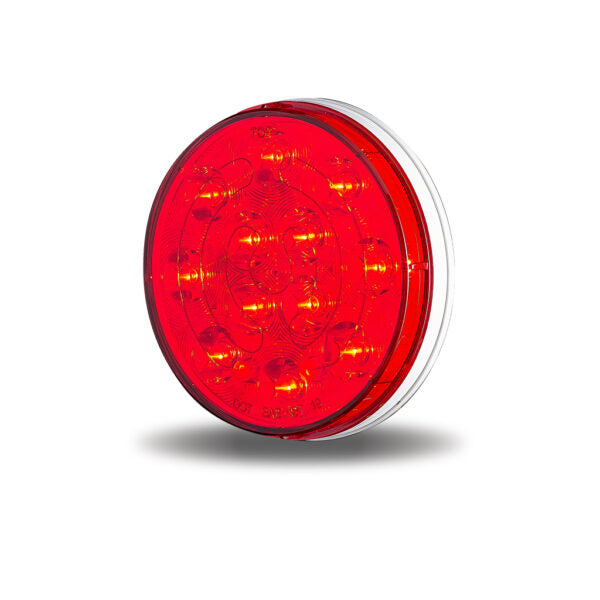 4″ Heated Lens Red Stop, Turn & Tail Round LED Light – 12 Diodes TLED-412HR