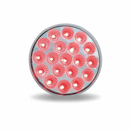 4″ Red Stop, Turn & Tail to White Back Up Round LED Light – 19 Diodes TLED-4X40