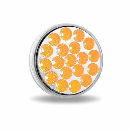 4″ Amber Marker to Green Auxiliary Round LED Light – 19 Diodes TLED-4XAG