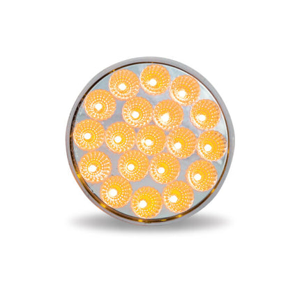 4″ Amber Turn & Marker to Pink Auxiliary Round LED Light – 19 Diodes TLED-4XAPINK