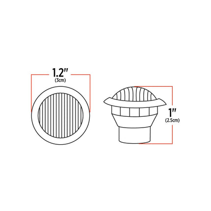 3/4″ Red Marker to Green Auxiliary Round LED Light – 2 Diodes TLED-BX3RG - General Diesel Repair & Chrome