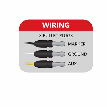 3/4″ Red Marker to Green Auxiliary Round LED Light – 2 Diodes TLED-BX3RG - General Diesel Repair & Chrome