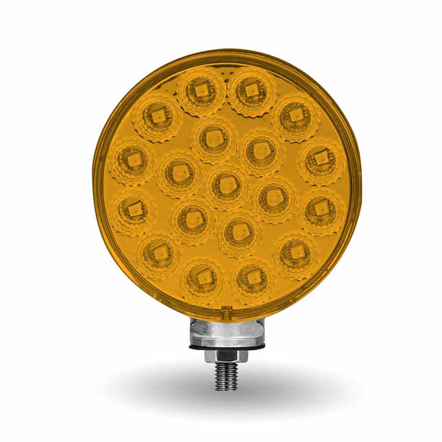 Amber/Red Turn & Marker Double Face Round Reflector LED Light – 38 Diodes TLED-DFC3 - General Diesel Repair & Chrome