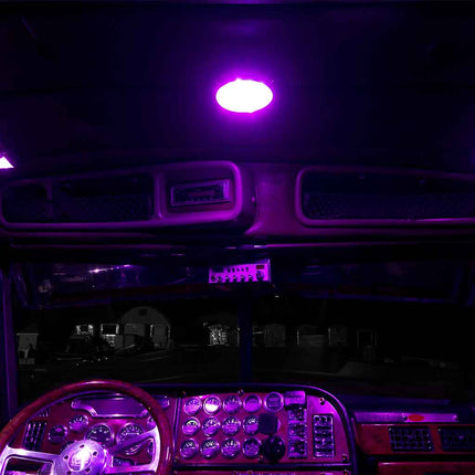 LED Interior Projector Dome 7-Color Cab Light for Peterbilt – Chrome TLED-ID20 - General Diesel Repair & Chrome