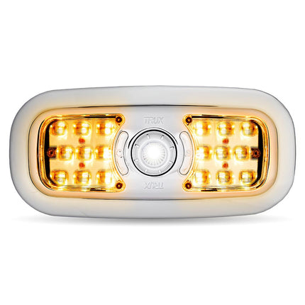 LED Interior Projector Dome & Map 7-Color Cab Light for Peterbilt – Chrome TLED-IR10 - General Diesel Repair & Chrome