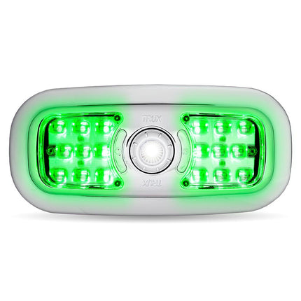 LED Interior Projector Dome & Map 7-Color Cab Light for Peterbilt – Chrome TLED-IR10 - General Diesel Repair & Chrome