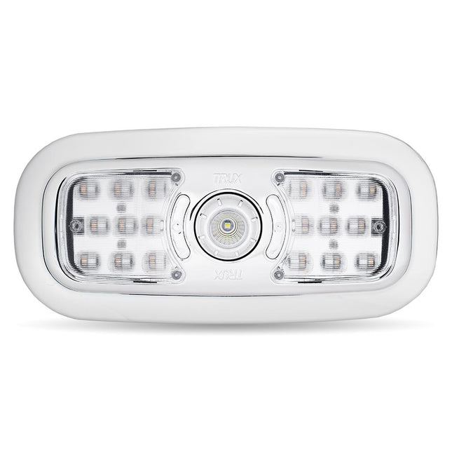 LED Interior Projector Dome & Map 7-Color Cab Light for Peterbilt – Chrome TLED-IR10 - General Diesel Repair & Chrome