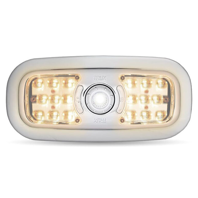 LED Interior Projector Dome & Map 7-Color Cab Light for Peterbilt – Chrome TLED-IR10 - General Diesel Repair & Chrome