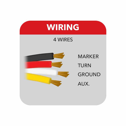 Amber Turn & Marker to Blue Auxiliary Peterbilt Headlight Turn Signal LED Light – 24 Diodes TLED-PSHXB - General Diesel Repair & Chrome