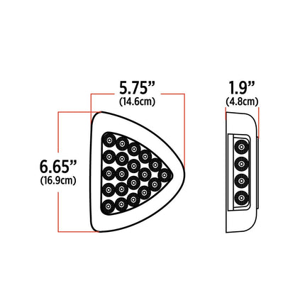 Amber Turn & Marker to Purple Auxiliary Peterbilt Headlight Turn Signal LED Light – 24 Diodes TLED-PSHXP - General Diesel Repair & Chrome
