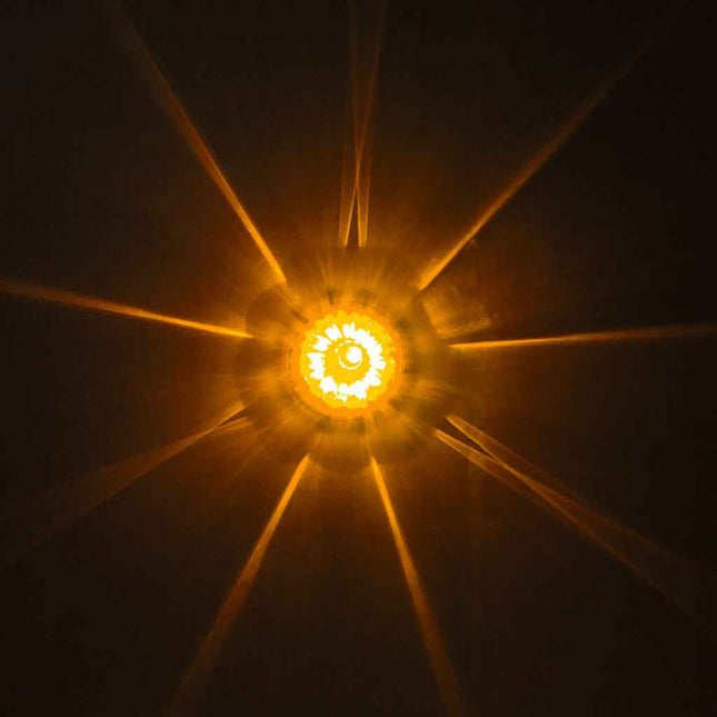 Amber Clearance & Marker Star-Burst Watermelon LED Light – 19 Diodes TLED-WTA