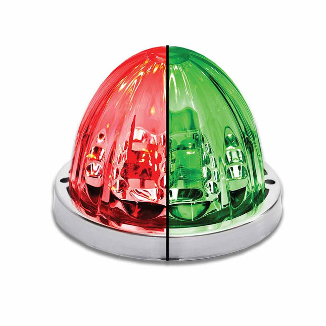 Red Stop, Turn & Tail to Green Auxiliary Star-Burst Watermelon LED Light – 19 Diodes TLED-WTRG - General Diesel Repair & Chrome