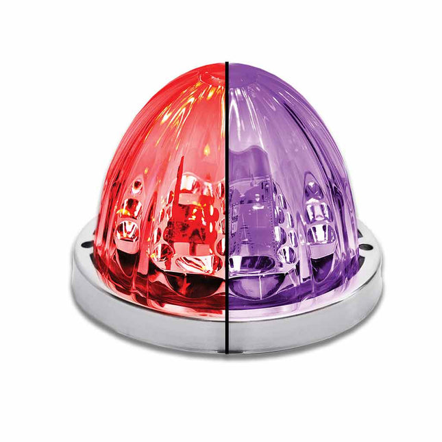 Red Stop, Turn & Tail to Purple Auxiliary Star-Burst Watermelon LED Light – 19 Diodes TLED-WTRP - General Diesel Repair & Chrome