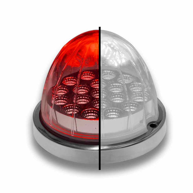 Red Clearance & Marker to White Auxiliary Watermelon LED Light – 19 Diodes TLED-WXRW - General Diesel Repair & Chrome