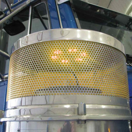 TLED-X1A 8" Star Amber LED for 15" Donaldson & Vortox Air Breather (24 Diodes) - General Diesel Repair & Chrome