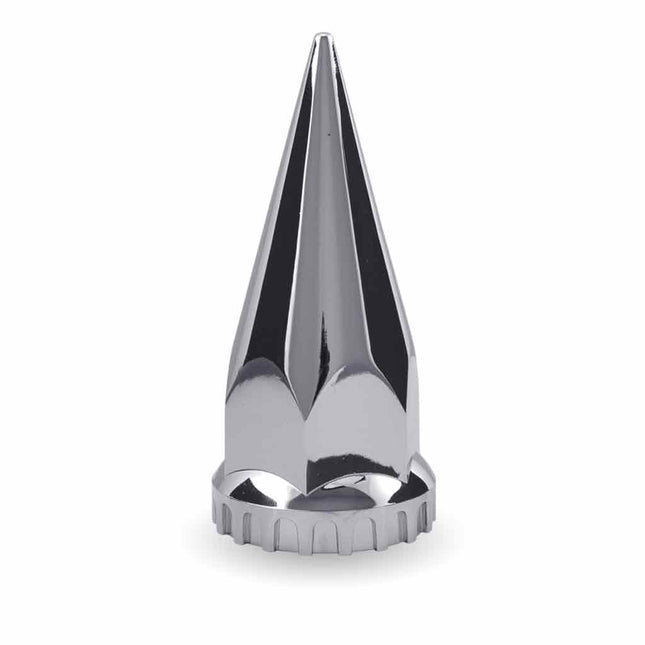 TNUT-C4	Chrome Plastic 33mm Threaded Pointed Nut Cover with Flange - Case of 60 - General Diesel Repair & Chrome